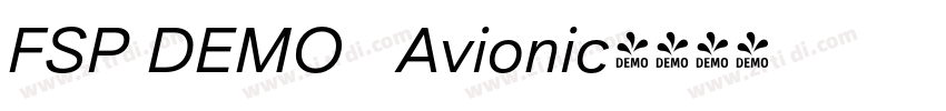 FSP DEMO   Avionic字体转换